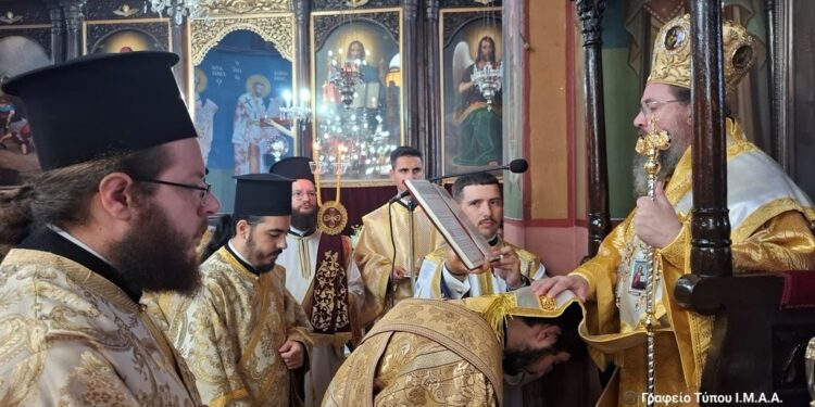 Χειροτονία νέου Διακόνου στην Ι. Μ. Αιτωλοακαρνανίας