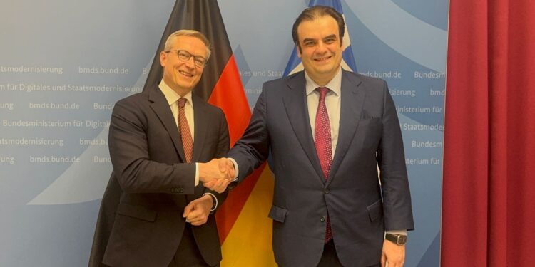 Συνάντηση Πιερρακάκη με τον Υπουργό Ψηφιοποίησης της Γερμανίας – Εμβάθυνση συνεργασίας Ελλάδας–Γερμανίας