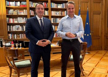 Συνάντηση Θανάση Παπαθανάση με τον Πρωθυπουργό Κυριάκο Μητσοτάκη