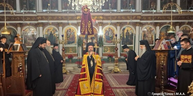 Η δεύτερη ημέρα των Χριστουγέννων στην Ι. Μ. Αιτωλοακαρνανίας  