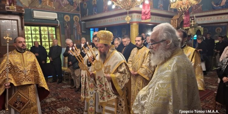 Αρχιερατική Θεία Λειτουργία στην Σκουτερά Αιτωλοακαρνανίας