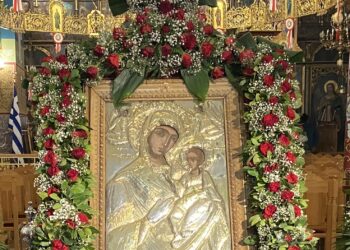 Θαυματουργή Εικόνα Παναγίας Τρυπητής – Υποδοχή στο Αγρίνιο 2025