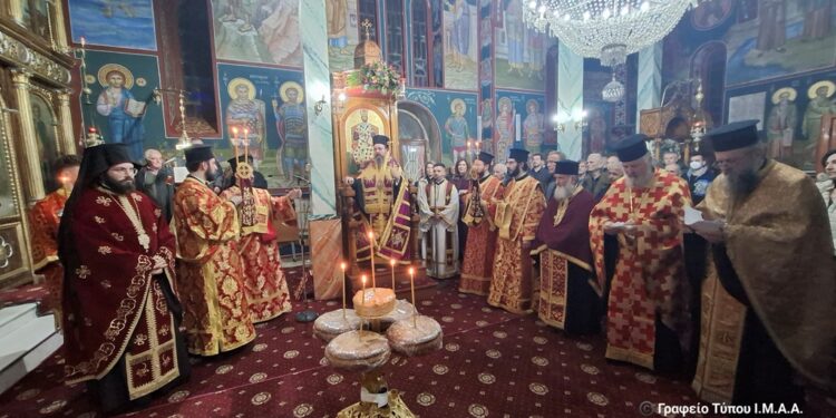 Η πρώτη του Έτους στην Ιερά Μητρόπολη Αιτωλοακαρνανίας  