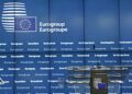 Πλάνα και φωτογραφίες από το σημερινό Eurogroup