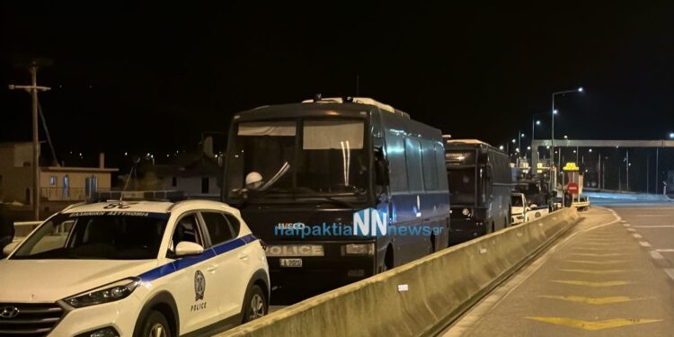 Ισχυρές αστυνομικές δυνάμεις στη Γέφυρα Ρίου – Αντιρρίου λόγω αγροτικών κινητοποιήσεων