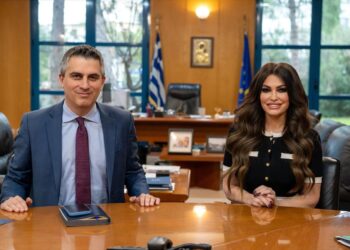 Συνάντηση του Υπουργού Υποδομών και Μεταφορών Χρίστου Δήμα με την Πρέσβη των ΗΠΑ Kimberly Guilfoyle    