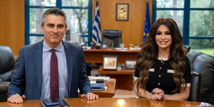 Συνάντηση του Υπουργού Υποδομών και Μεταφορών Χρίστου Δήμα με την Πρέσβη των ΗΠΑ Kimberly Guilfoyle    