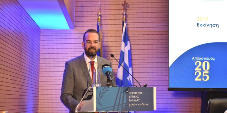 «Η Δυτική Ελλάδα σε νέα αφετηρία» – Ο Ν. Φαρμάκης παρουσίασε τον απολογισμό δράσης της Περιφερειακής Αρχής για το 2025