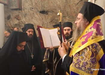 Ρασοευχή νέου Μοναχού στην Ιερά Μονή Παναγίας Ελεούσης Κλεισούρας