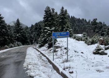 Σφοδρή χιονόπτωση στα ορεινά της Αιτωλοακαρνανίας – Σε επιφυλακή τα συνεργεία της Περιφέρειας