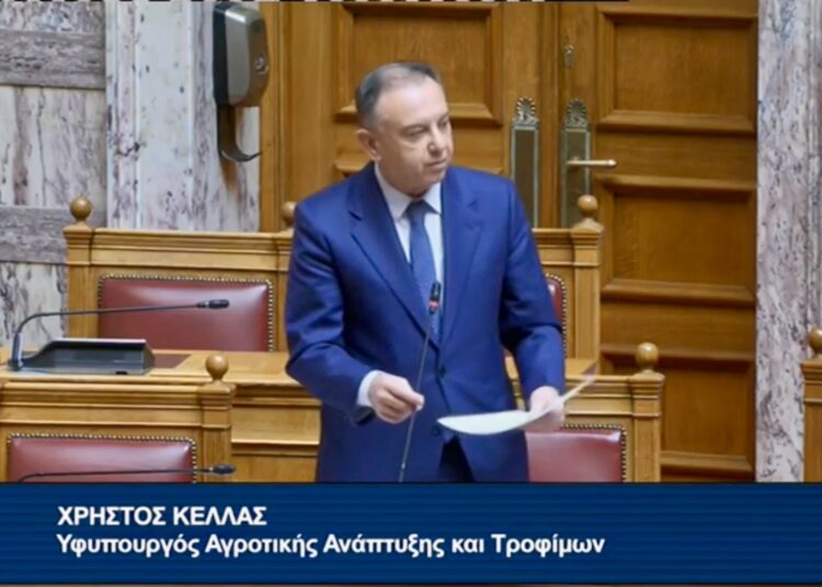 Χρ. Κέλλας στη Βουλή: Σε εφαρμογή σχέδιο αντιμετώπισης του αφθώδους πυρετού στη Λέσβο – Πλήρης στήριξη κτηνοτρόφων και τοπικής οικονομίας