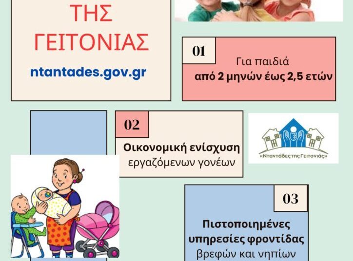 Ανοίγει η πλατφόρμα για τις «Νταντάδες της Γειτονιάς» – Έναρξη εγγραφών στις 24 Απριλίου