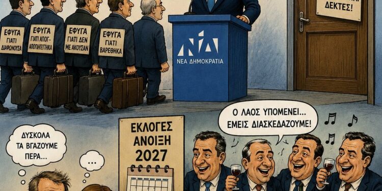 Ελάτε πίσω… αλλά όχι όλοι: οι επιστροφές, οι αποκλεισμοί και τα πανηγύρια της Ν.Δ.