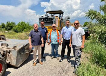 Επίβλεψη έργων σε Άγιο Ανδρέα και Παναιτώλιο από τον Θανάση Μαυρομμάτη