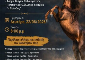 «Δοκίμεια 2026»: Ιππική συνάντηση και λαϊκή βραδιά στο Δοκίμι στις 22 Ιουνίου