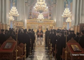 «Πάροικοι και παρεπίδημοι – Από την επίγεια στην μέλλουσα πατρίδα» Στ’ Επετειακή Ιερατική Σύναξη στην Ι. Μ. Αιτωλοακαρνανίας