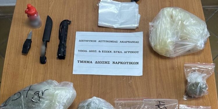 Αγρίνιο: Εξαρθρώθηκε συμμορία διακίνησης ναρκωτικών – Τέσσερις συλλήψεις και κατασχέσεις 774 γραμμαρίων κοκαΐνης