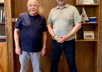 Ο Αντιπεριφερειάρχης Αιτωλοακαρνανίας Θανάσης Μαυρομμάτης υποδέχθηκε τον Πρόεδρο του Επιμελητηρίου Αιτωλοακαρνανίας Παναγιώτη Τσιχριτζή