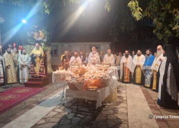 Ο Εσπερινός του Αγίου Ιωάννου του Βραχωρίτου στο Αγρίνιο