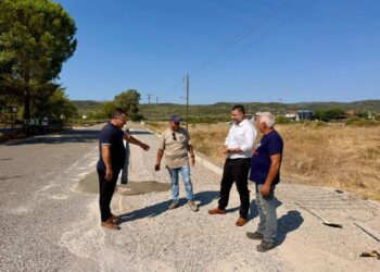 Στο Ματσούκι Αγρινίου ο Αντιπεριφερειάρχης Π.Ε. Αιτωλοακαρνανίας Θανάσης Μαυρομμάτης για την πορεία των εργασιών αναβάθμισης της εισόδου του χωριού