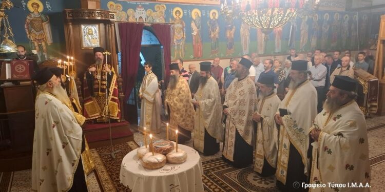 Η εορτή του Αγίου Διονυσίου Αρεοπαγίτου στην Ι. Μ. Αιτωλοακαρνανίας
