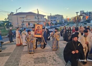 Αντίγραφο της Παναγίας Πορταΐτισσας  στον Ι. Ν. Αγίας Βαρβάρας Αγρινίου